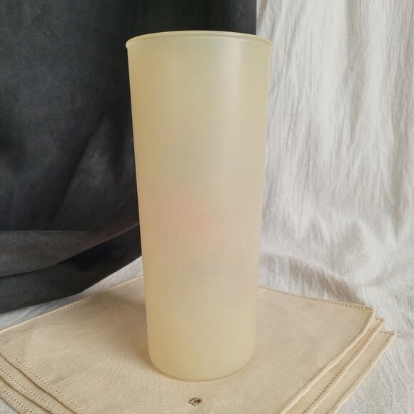 Vintage 50s Indian "Doctor" Frosted Glass Tumbler Bill T Lores Texaco Giftware - Picture 4 of 7